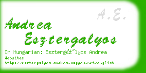 andrea esztergalyos business card